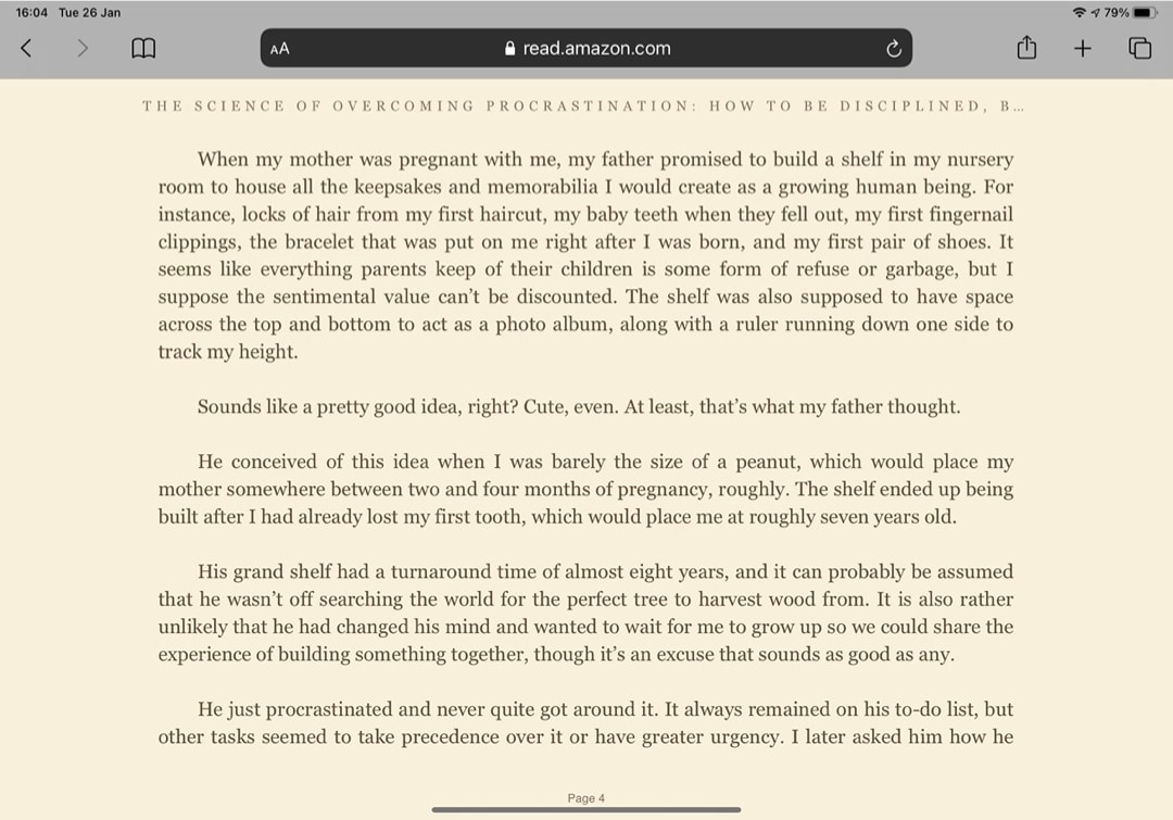 Read Kindle books in Safari app